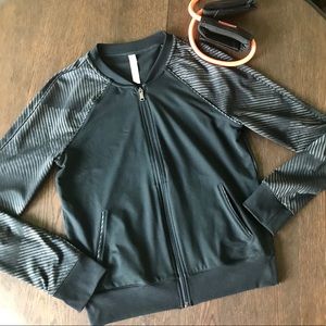 Under Armour Black Semi-Fitted Bomber Jacket